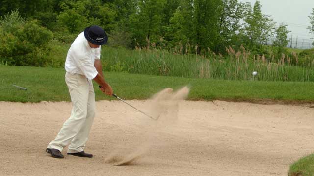 Silica Sand in Golf Course Bunker