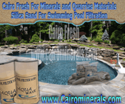 swimming pool filter sand